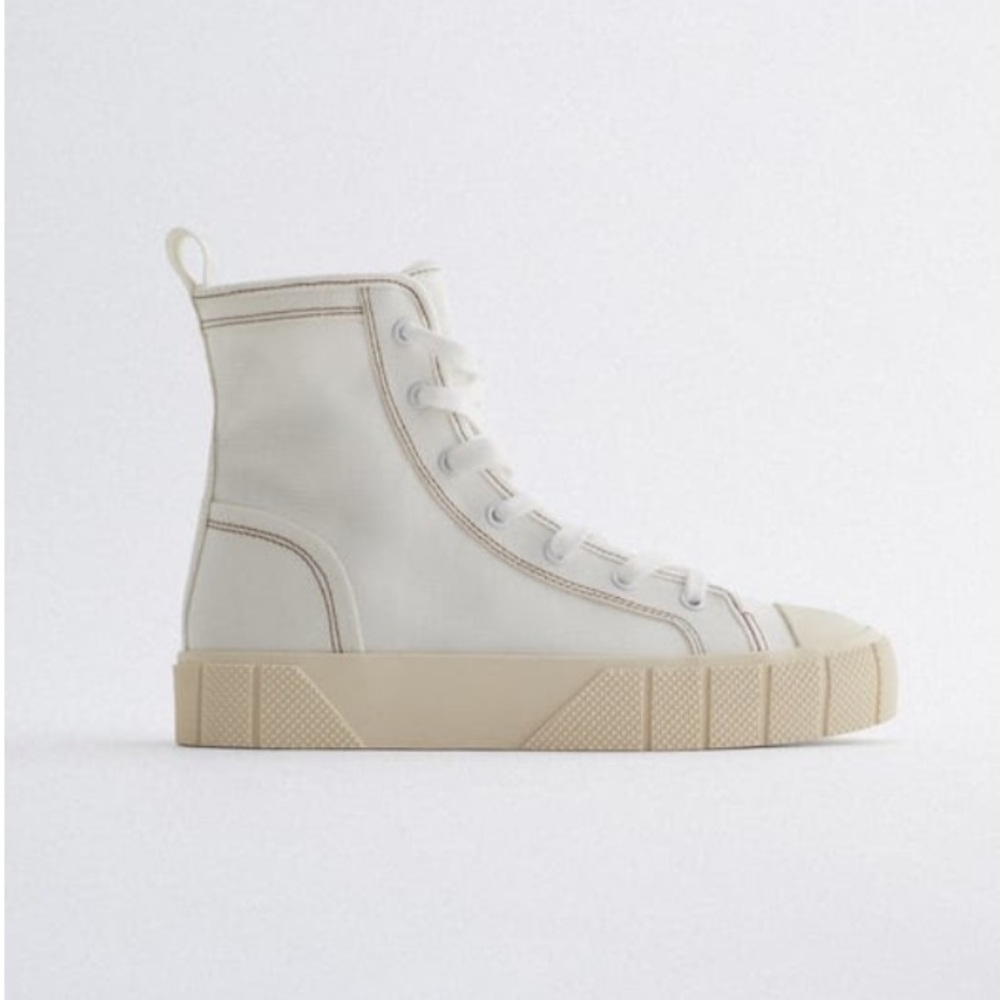 Zara high top sneakers